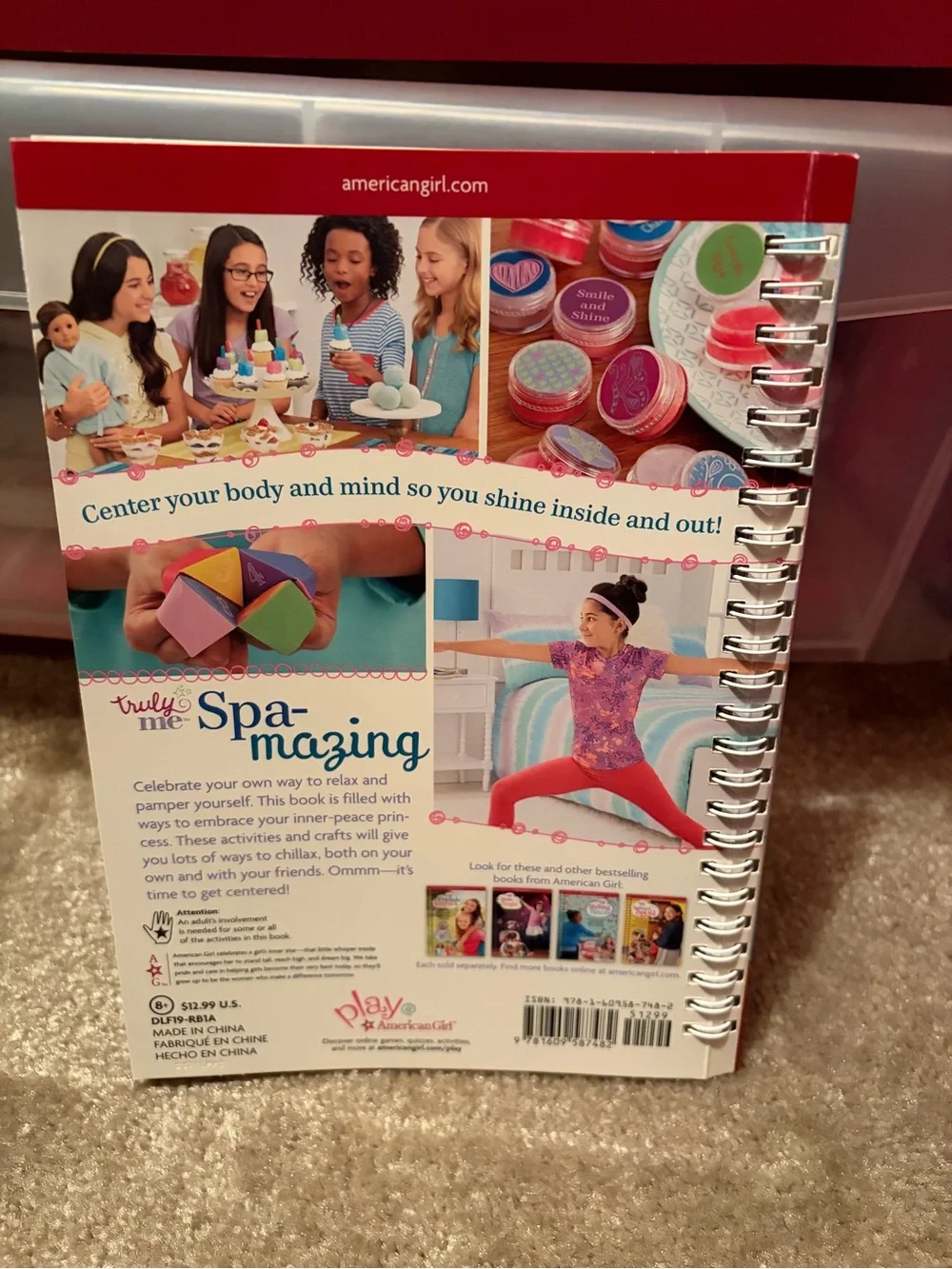 American Girl Spa-mazing Activity Book - Red & Green